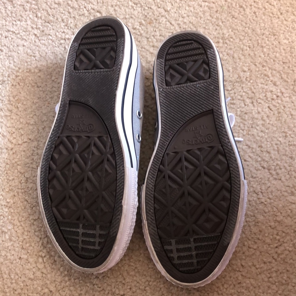 Gray Converse All Star Sneakers - Picture 4 of 5